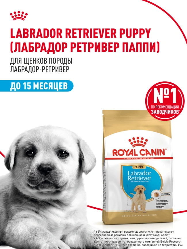 Сухой корм Royal Canin Labrador Retriever Puppy для щенков, 3 кг фото 14