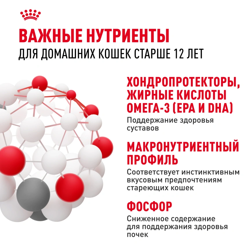 Влажный корм Royal Canin Ageing 12+ в соусе для стареющих кошек старше 12 лет, пауч, 85 г фото 5