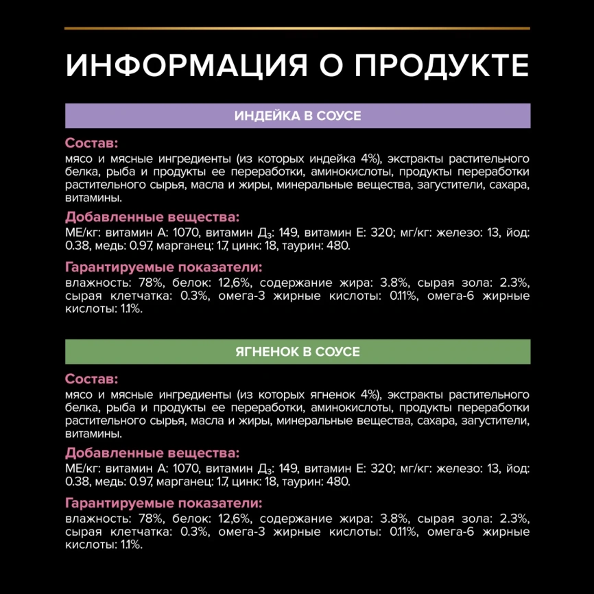 Влажный корм PRO PLAN Nutri Savour Turkey & Lamb для взрослых кошек с чувствительным пищеварением или особыми предпочтениями в еде, с индейкой в соусе, с ягненком в соусе набор MIX фото 6