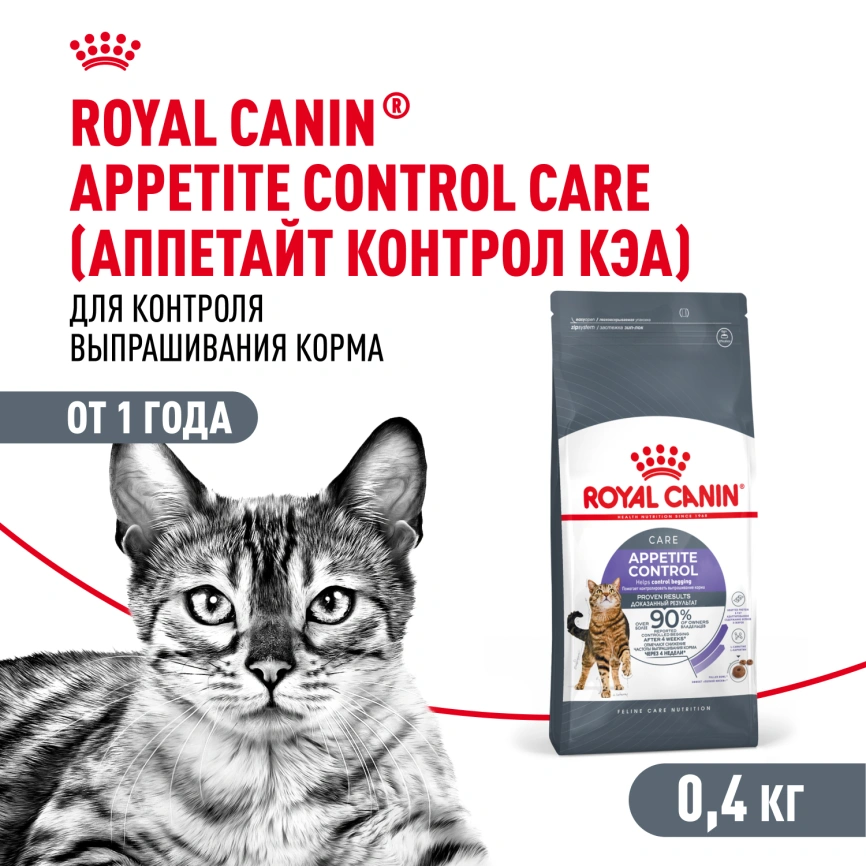 Сухой корм Royal Canin Appetite Control Care для кошек для контроля аппетита, 400 г фото 1