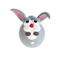 Игрушка Homepet Bubble «Заяц» для собак, с пищалкой фото 1